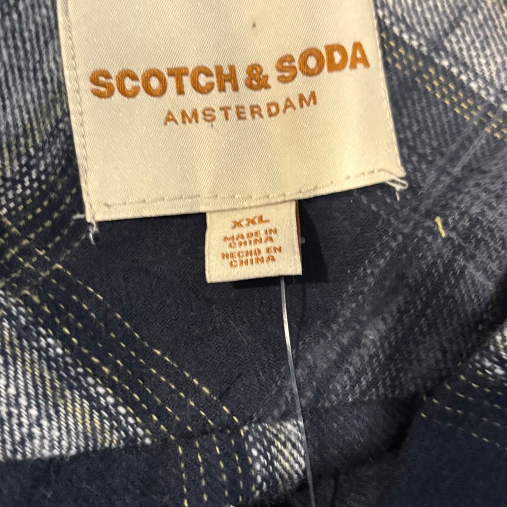 Scotch Soda Womens Flannel Shirt XXL Plaid Western NEW Rustic Cabin Boho 21273 - Picture 8 of 13